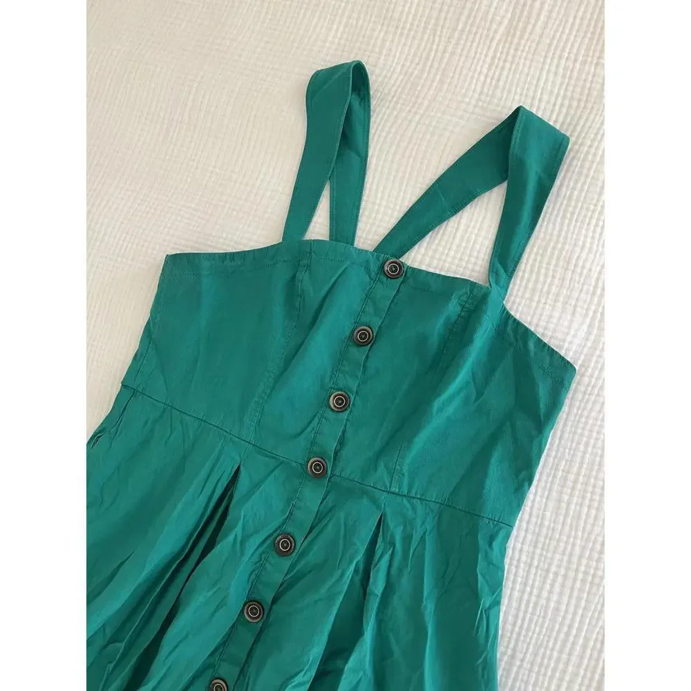 Anthropologie x Maeve - Midi Dress with Button Front and Wide Straps, Size 20W - Picture 4 of 10